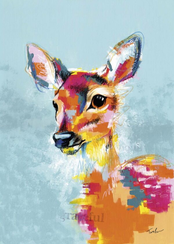 Deer to be Different - Deer Art Print by Tara Roskell