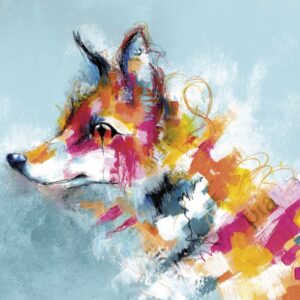 Stay Foxy - Fox Art Print by Tara Roskell