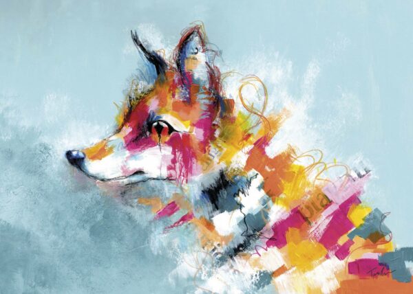 Stay Foxy - Fox Art Print by Tara Roskell