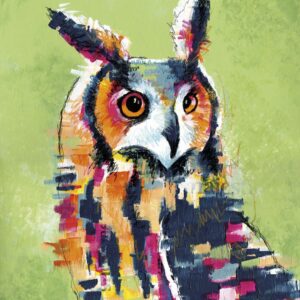 She’s a Hoot - Owl Art Print by Tara Roskell