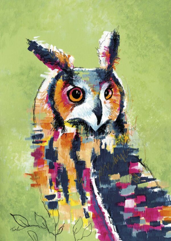 She’s a Hoot - Owl Painting by Tara Roskell