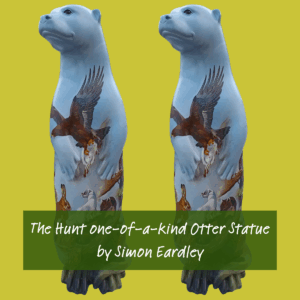 The Hunt One-of-a-Kind Otter Statue by Simon Eardley