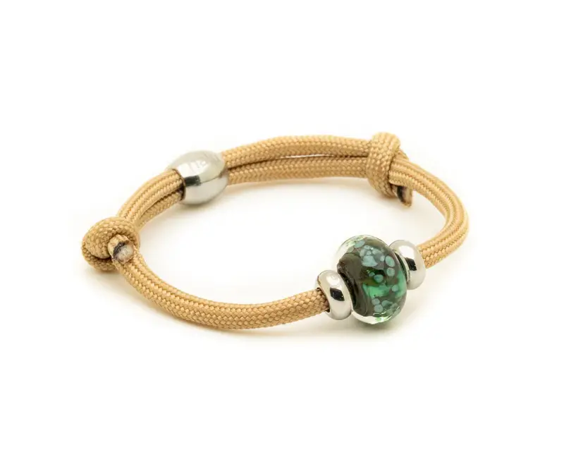 uk wild otter trust paracord bracelet sand yellow