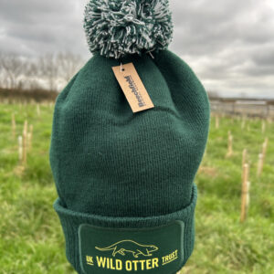 UK Wild Otter Trust bobble hat green